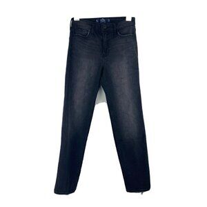 Hollister Womens Jeans Size 26 High Rise Slim Straight Washed Gray/Black